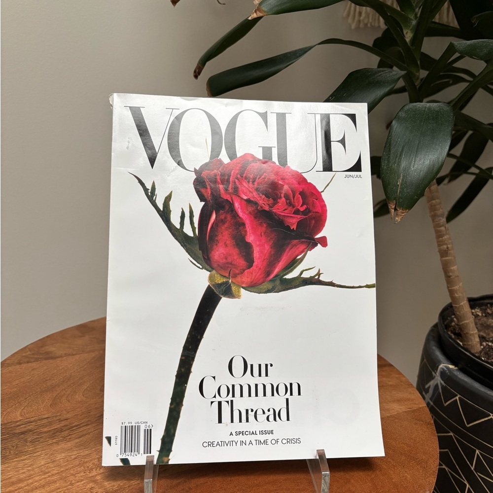 Vogue 2020 Our Common Thread Rose Cover Art